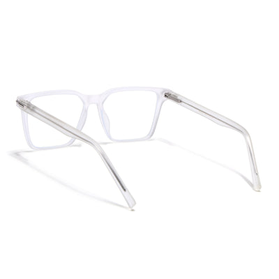 Voyage High Street Matt Transparent Square Eyeglasses for Men & Women (86002MG4938-C5)
