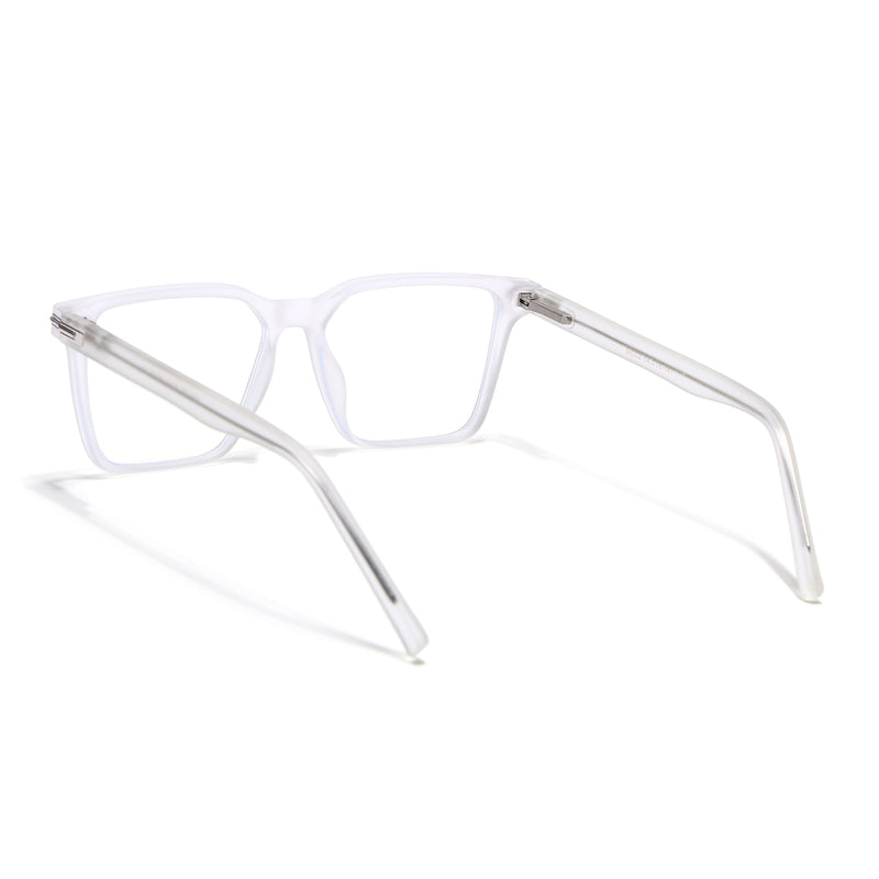 Voyage High Street Matt Transparent Square Eyeglasses for Men & Women (86002MG4938-C5)