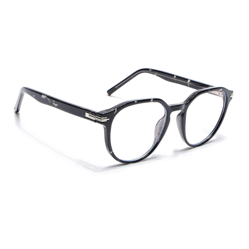 Voyage High Street Shine Black Square Eyeglasses for Men & Women (86003MG4939-C1)