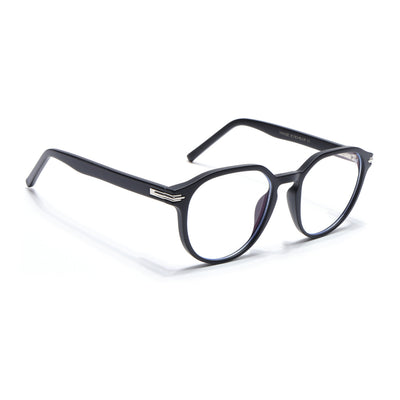 Voyage High Street Matt Black Square Eyeglasses for Men & Women (86003MG4940-C2)