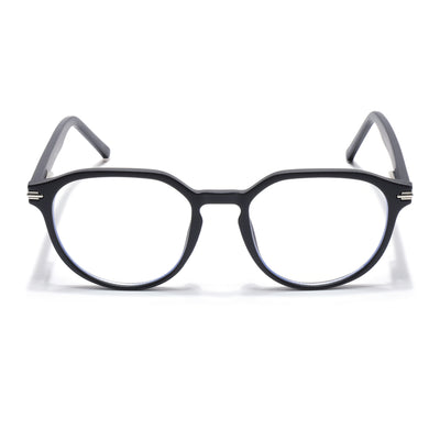 Voyage High Street Matt Black Square Eyeglasses for Men & Women (86003MG4940-C2)