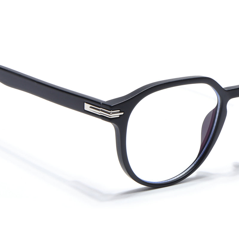 Voyage High Street Matt Black Square Eyeglasses for Men & Women (86003MG4940-C2)