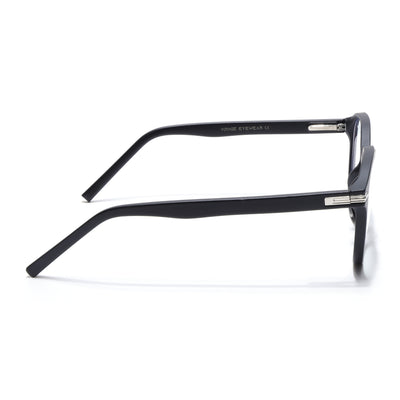 Voyage High Street Matt Black Square Eyeglasses for Men & Women (86003MG4940-C2)