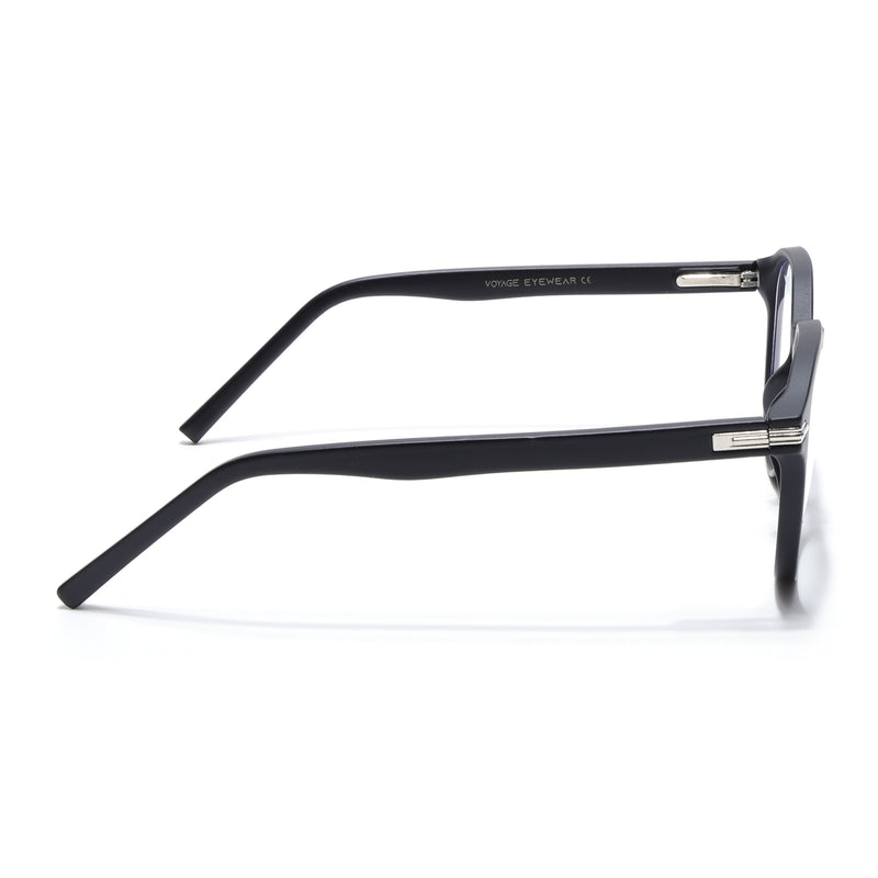 Voyage High Street Matt Black Square Eyeglasses for Men & Women (86003MG4940-C2)