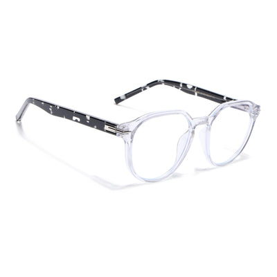 Voyage High Street Transparent Square Eyeglasses for Men & Women (86003MG4941-C3)