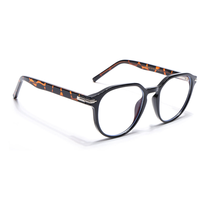 Voyage High Street Shine Black Square Eyeglasses for Men & Women (86003MG4942-C4)