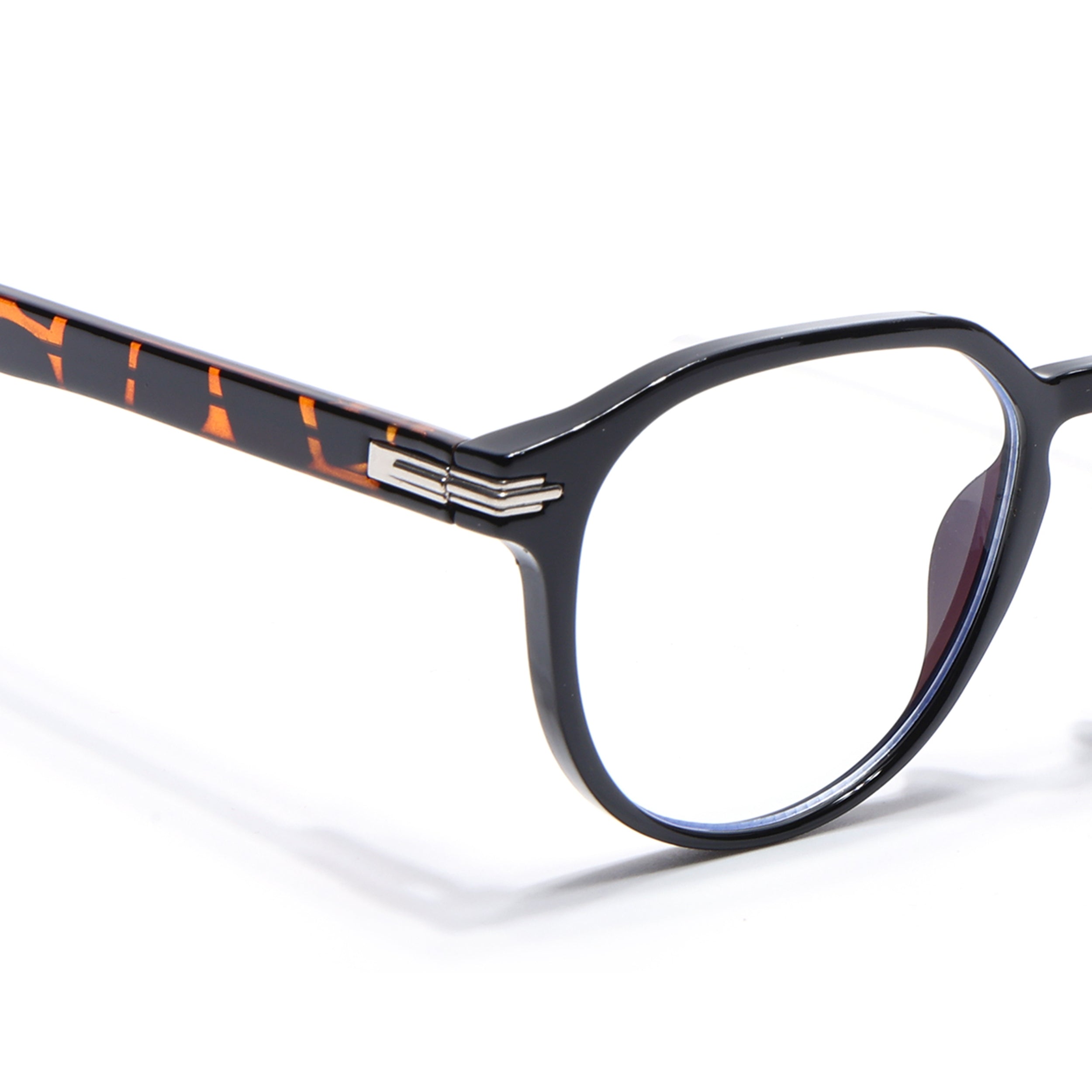 Voyage High Street Shine Black Square Eyeglasses for Men & Women (86003MG4942-C4)