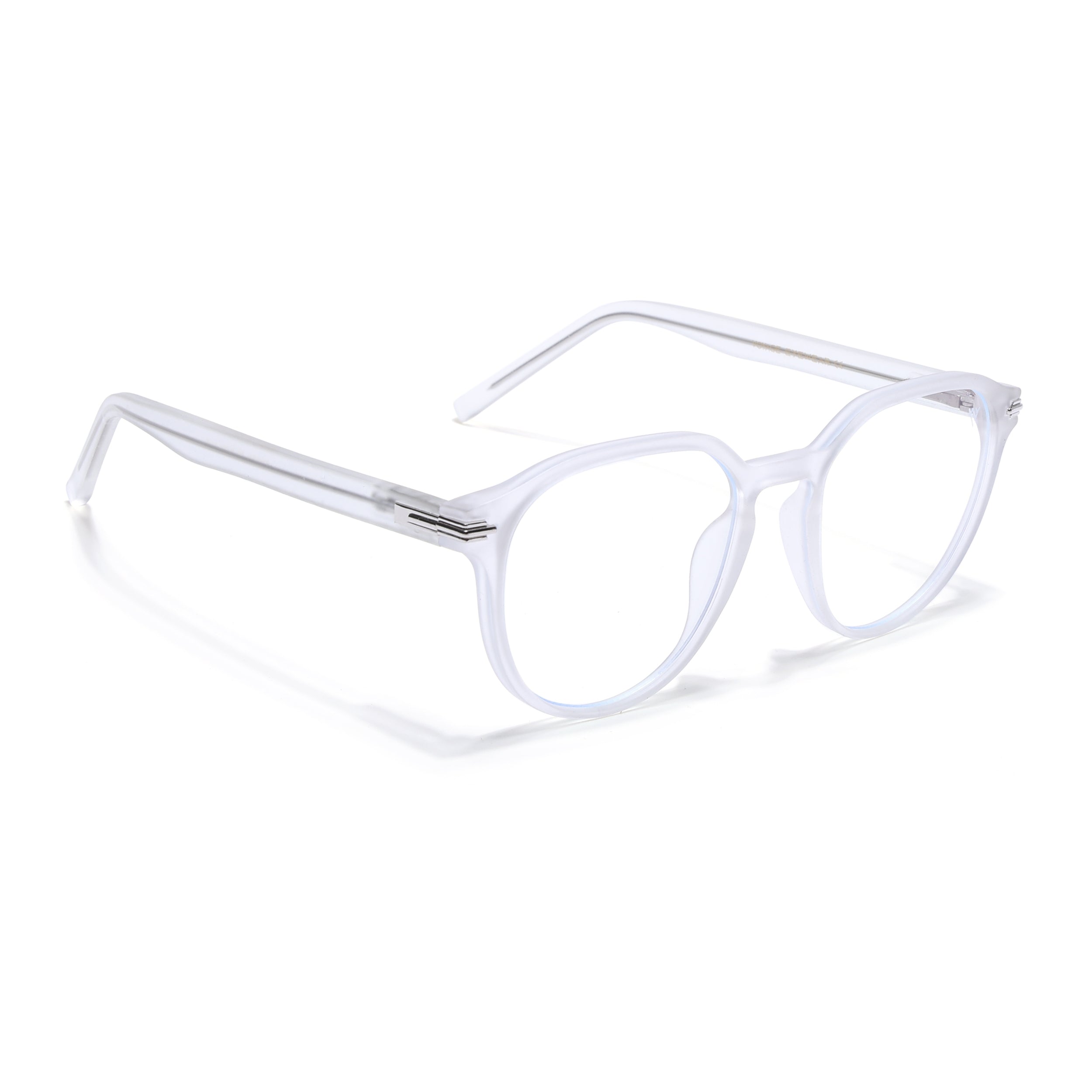 Voyage High Street Matt Transparent Square Eyeglasses for Men & Women (86003MG4943-C5)