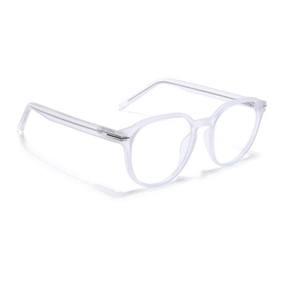 Voyage High Street Matt Transparent Square Eyeglasses for Men & Women (86003MG4943-C5)