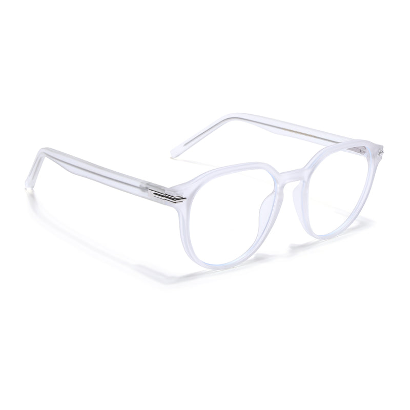 Voyage High Street Matt Transparent Square Eyeglasses for Men & Women (86003MG4943-C5)
