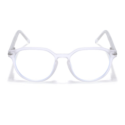 Voyage High Street Matt Transparent Square Eyeglasses for Men & Women (86003MG4943-C5)