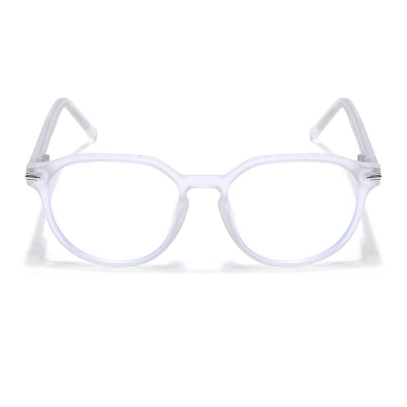 Voyage High Street Matt Transparent Square Eyeglasses for Men & Women (86003MG4943-C5)