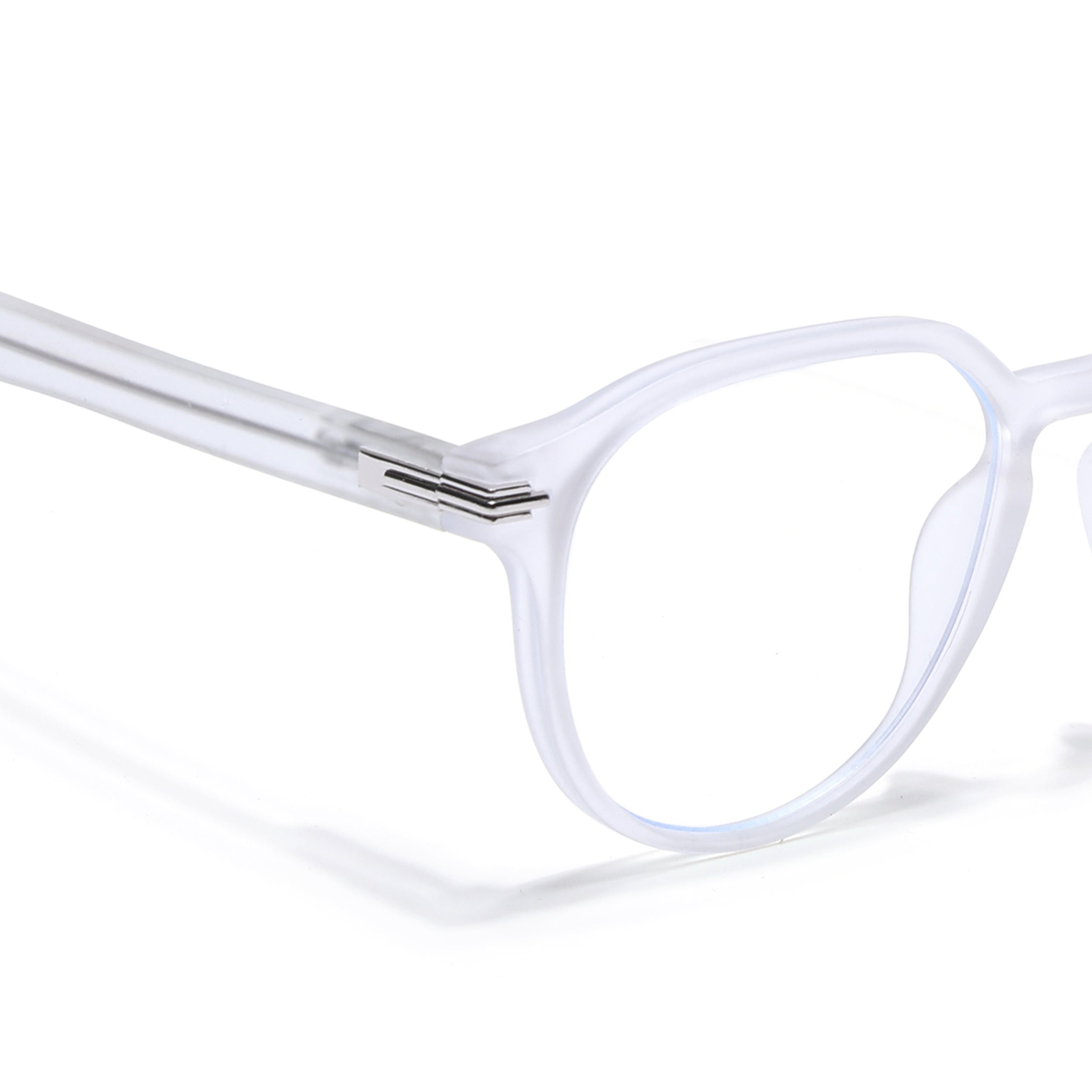 Voyage High Street Matt Transparent Square Eyeglasses for Men & Women (86003MG4943-C5)