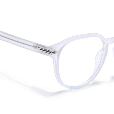 Voyage High Street Matt Transparent Square Eyeglasses for Men & Women (86003MG4943-C5)