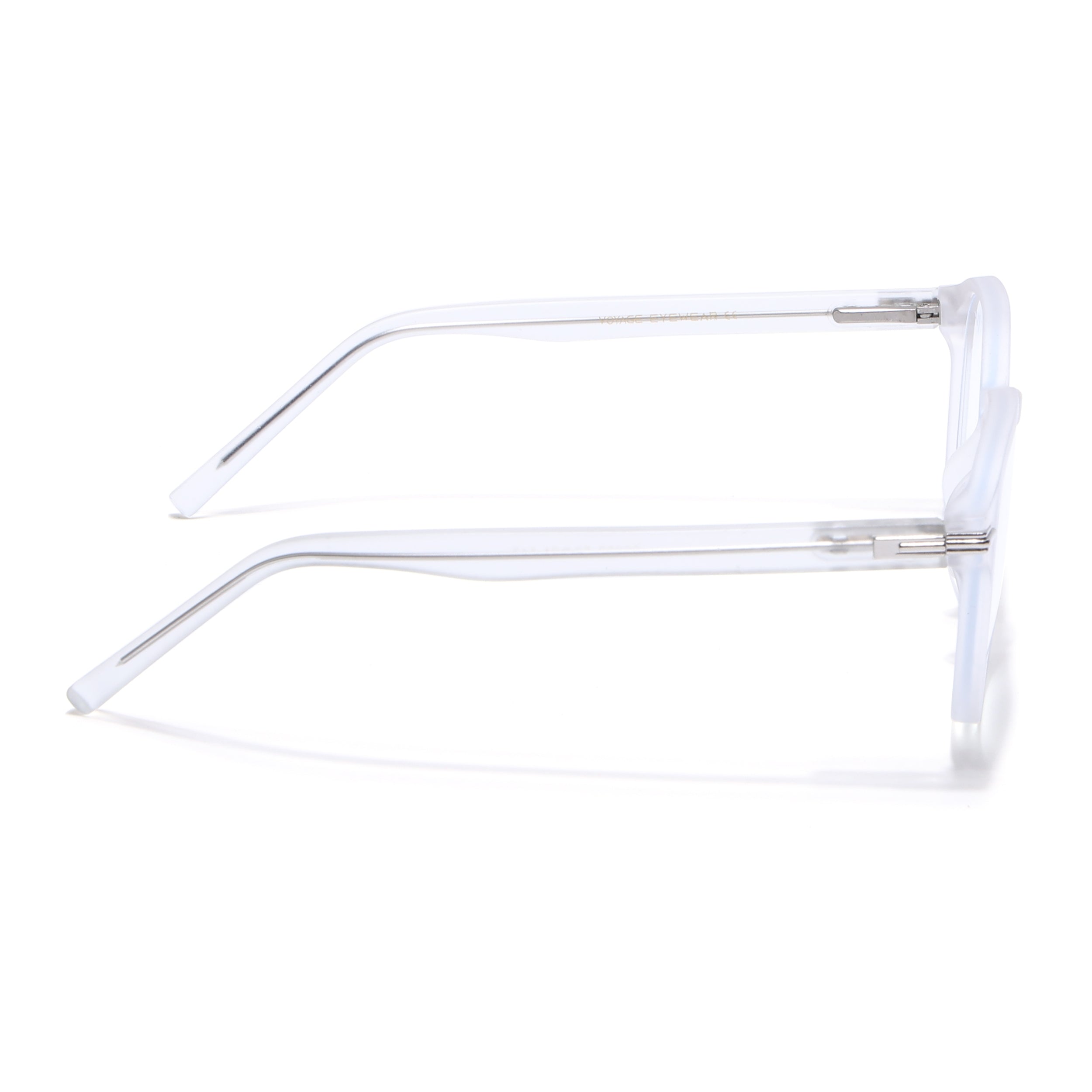 Voyage High Street Matt Transparent Square Eyeglasses for Men & Women (86003MG4943-C5)