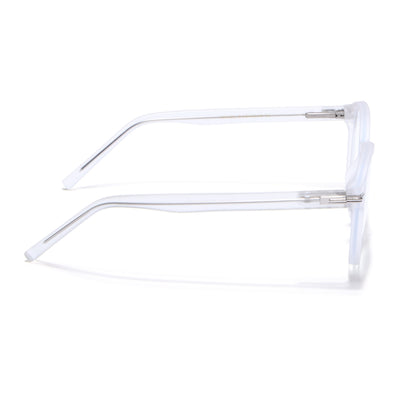 Voyage High Street Matt Transparent Square Eyeglasses for Men & Women (86003MG4943-C5)