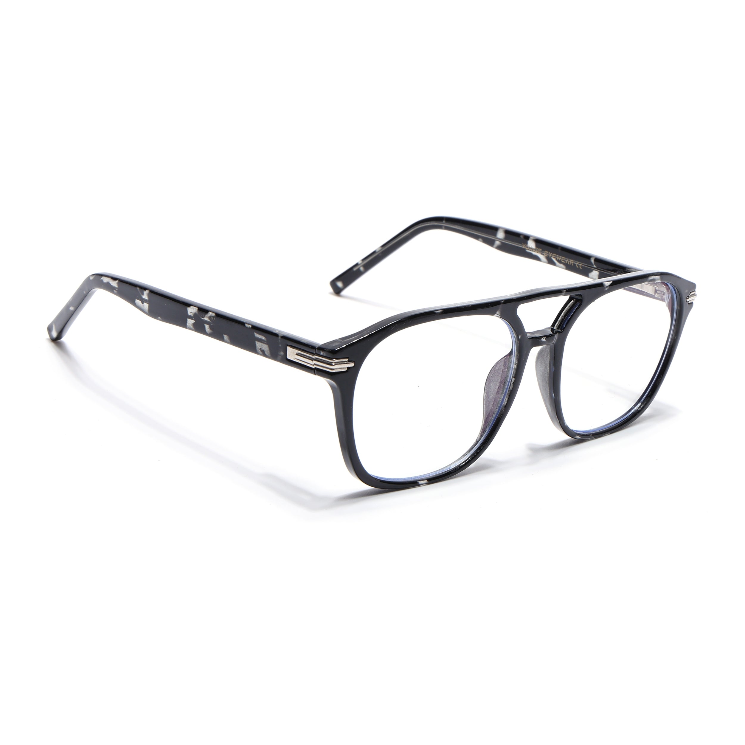 Voyage High Street Shine Black Square Eyeglasses for Men & Women (86004MG4944-C1)
