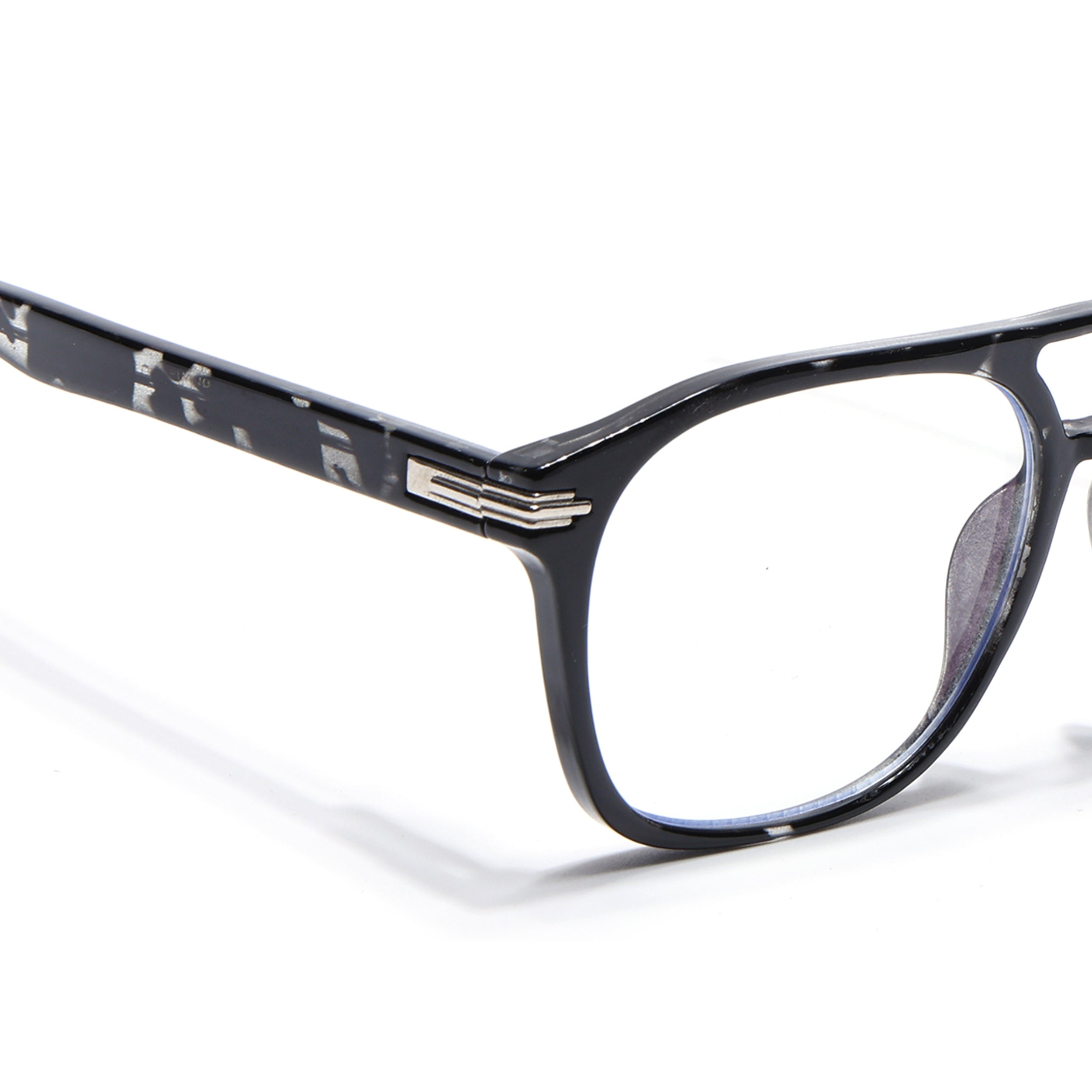 Voyage High Street Shine Black Square Eyeglasses for Men & Women (86004MG4944-C1)