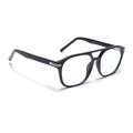 Voyage High Street Matt Black Square Eyeglasses for Men & Women (86004MG4945-C2)
