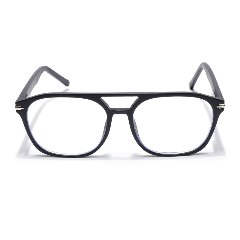 Voyage High Street Matt Black Square Eyeglasses for Men & Women (86004MG4945-C2)