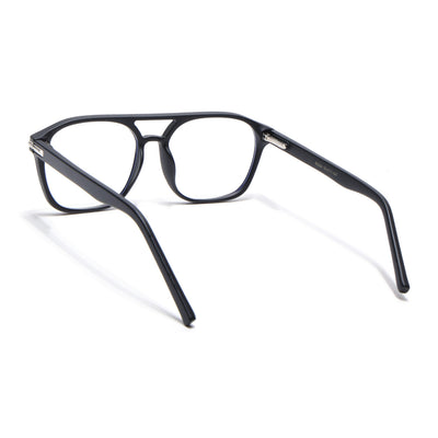 Voyage High Street Matt Black Square Eyeglasses for Men & Women (86004MG4945-C2)