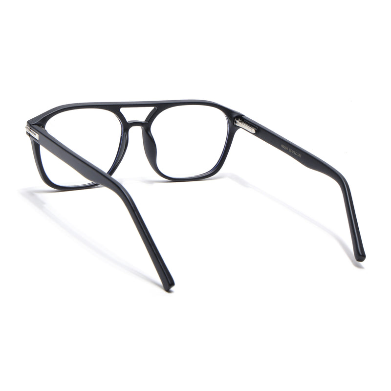 Voyage High Street Matt Black Square Eyeglasses for Men & Women (86004MG4945-C2)