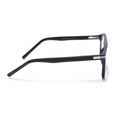 Voyage High Street Matt Black Square Eyeglasses for Men & Women (86004MG4945-C2)