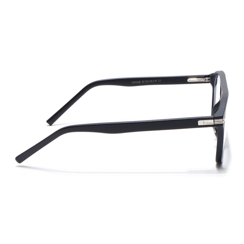 Voyage High Street Matt Black Square Eyeglasses for Men & Women (86004MG4945-C2)