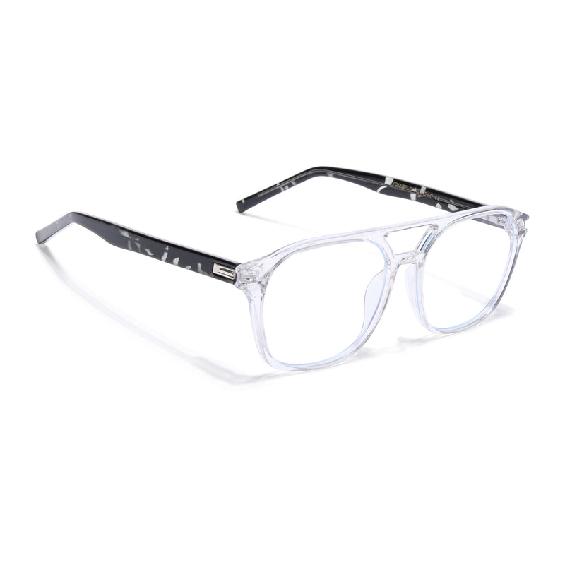 Voyage High Street Transparent Square Eyeglasses for Men & Women (86004MG4946-C3)
