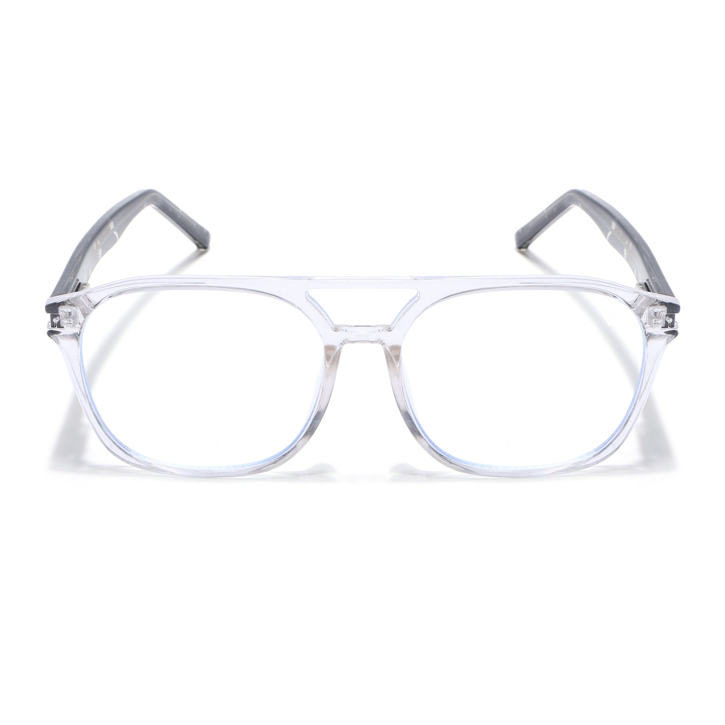 Voyage High Street Transparent Square Eyeglasses for Men & Women (86004MG4946-C3)