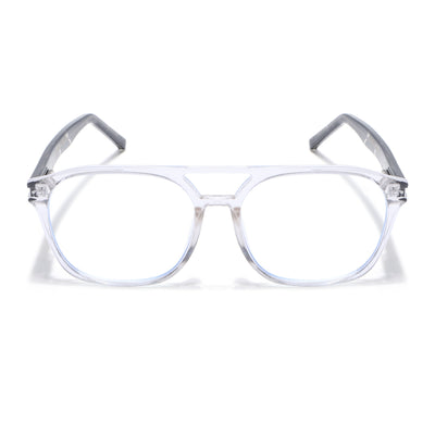 Voyage High Street Transparent Square Eyeglasses for Men & Women (86004MG4946-C3)