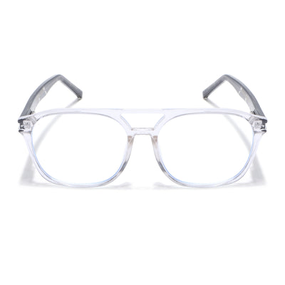 Voyage High Street Transparent Square Eyeglasses for Men & Women (86004MG4946-C3)
