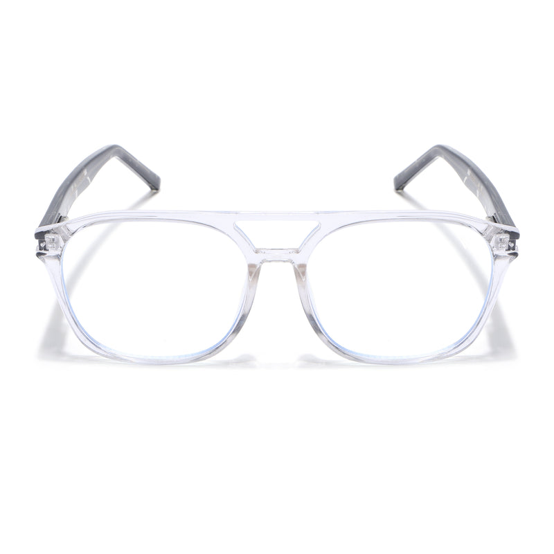Voyage High Street Transparent Square Eyeglasses for Men & Women (86004MG4946-C3)