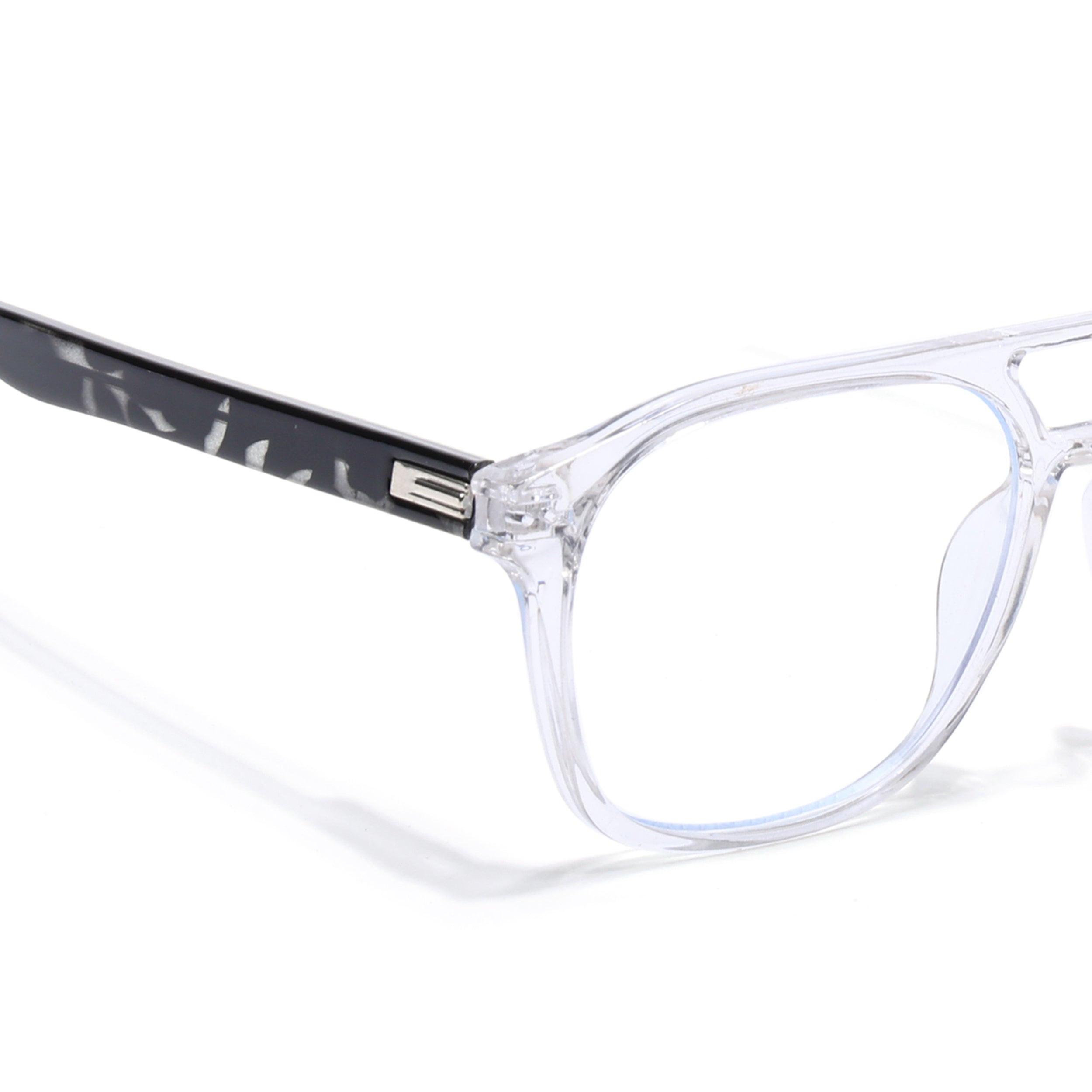 Voyage High Street Transparent Square Eyeglasses for Men & Women (86004MG4946-C3)