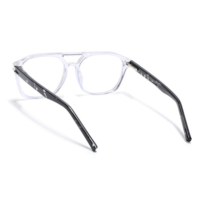 Voyage High Street Transparent Square Eyeglasses for Men & Women (86004MG4946-C3)