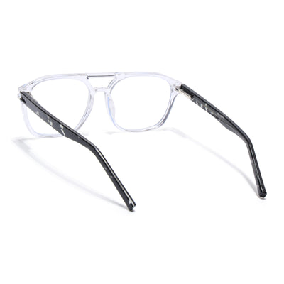 Voyage High Street Transparent Square Eyeglasses for Men & Women (86004MG4946-C3)