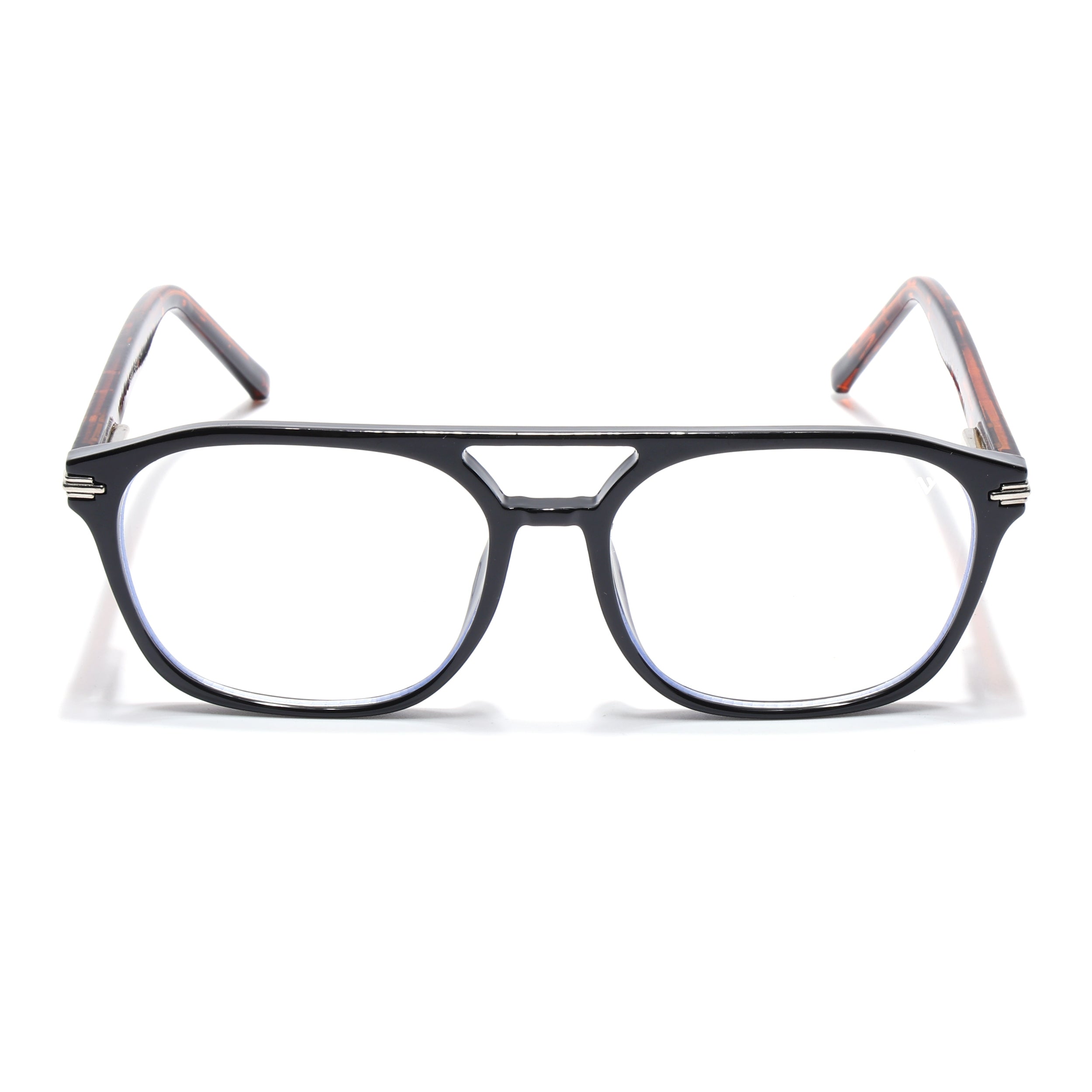 Voyage High Street Shine Black Square Eyeglasses for Men & Women (86004MG4947-C4)