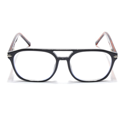 Voyage High Street Shine Black Square Eyeglasses for Men & Women (86004MG4947-C4)