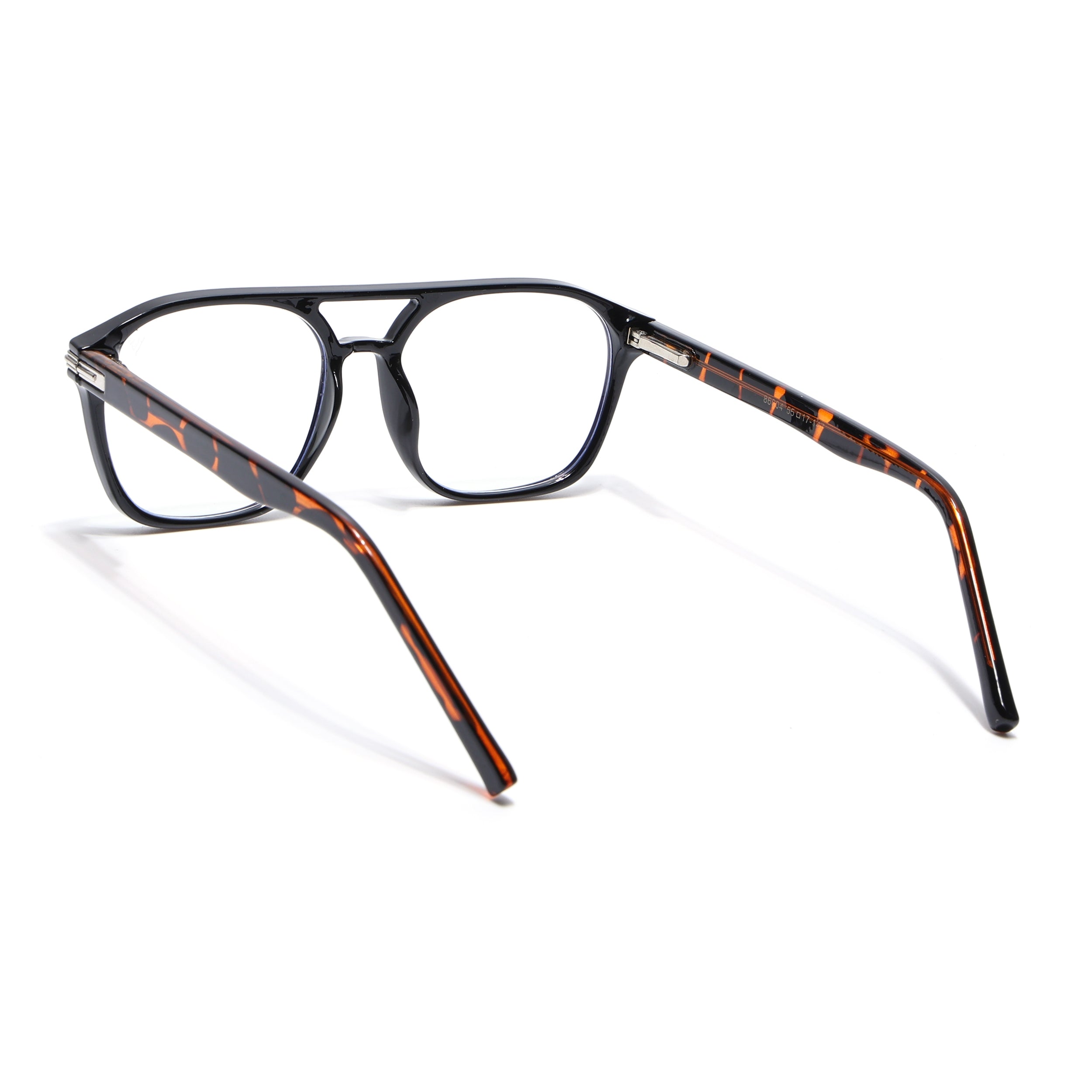 Voyage High Street Shine Black Square Eyeglasses for Men & Women (86004MG4947-C4)