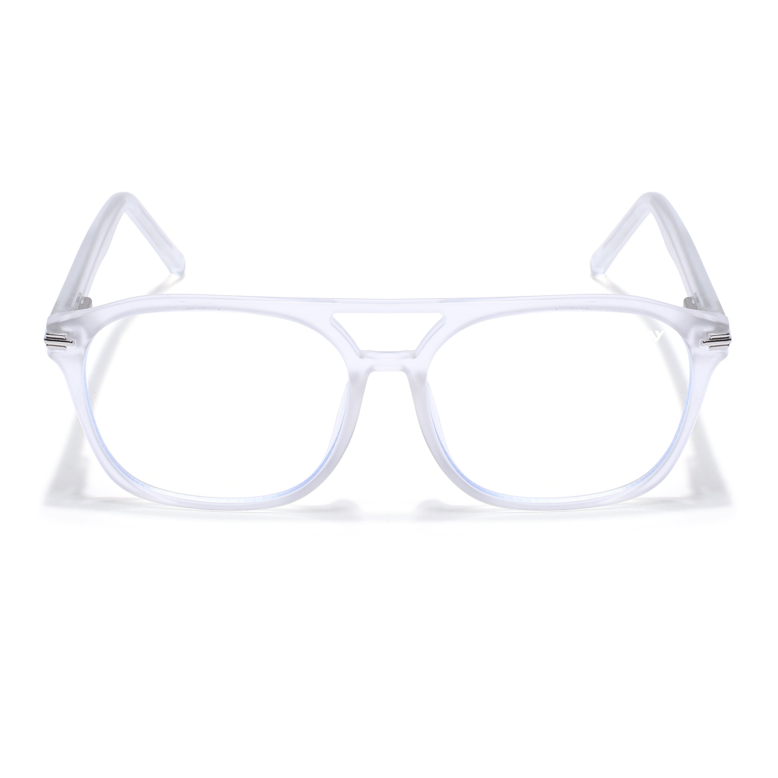 Voyage High Street Matt Transparent Square Eyeglasses for Men & Women (86004MG4948-C5)