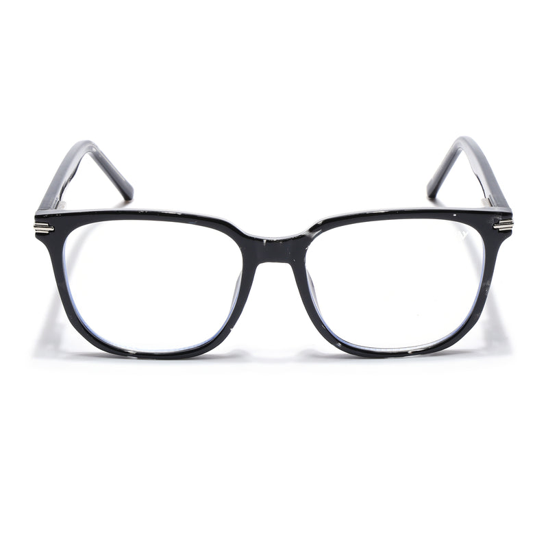 Voyage High Street Shine Black Square Eyeglasses for Men & Women (86005MG4949-C1)