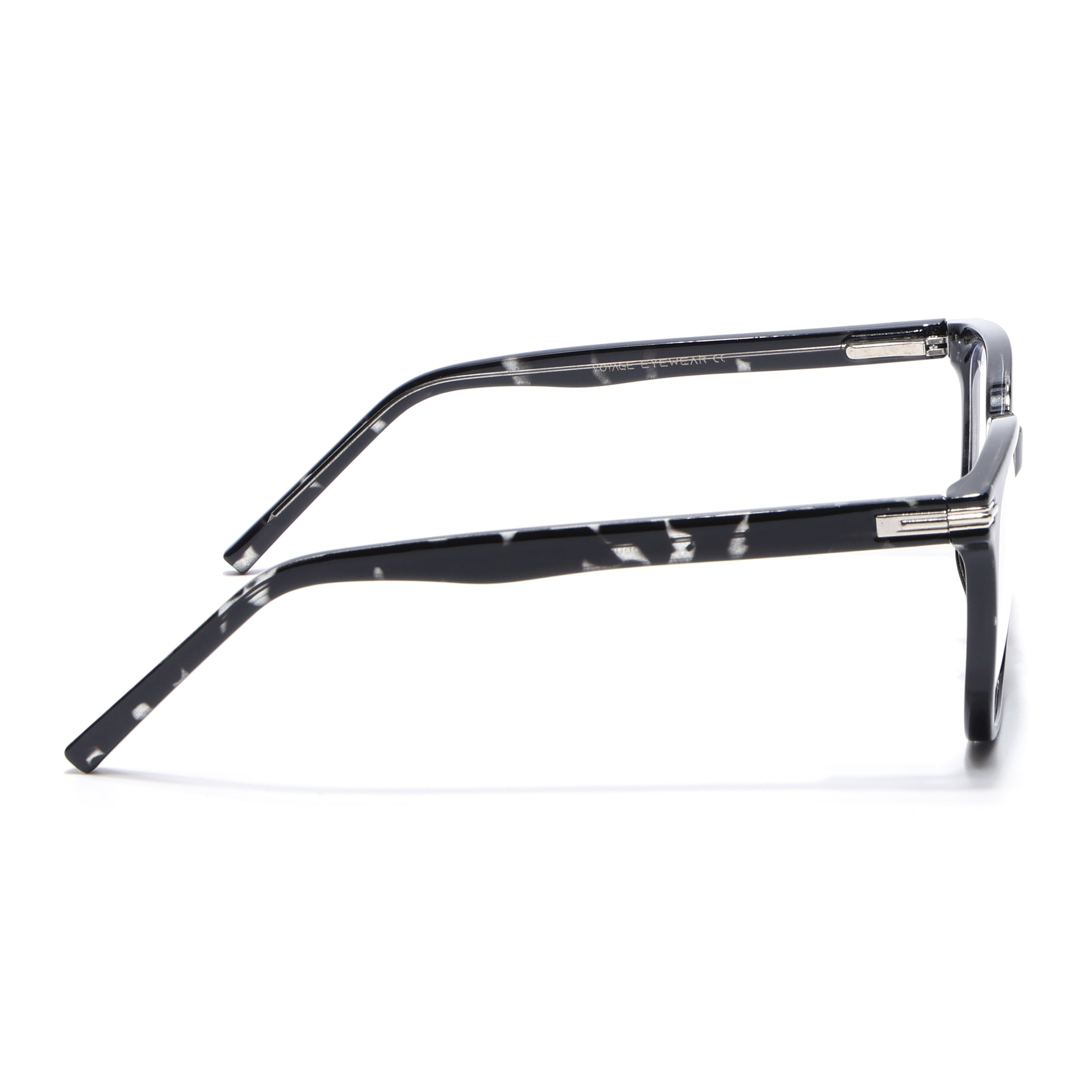 Voyage High Street Shine Black Square Eyeglasses for Men & Women (86005MG4949-C1)