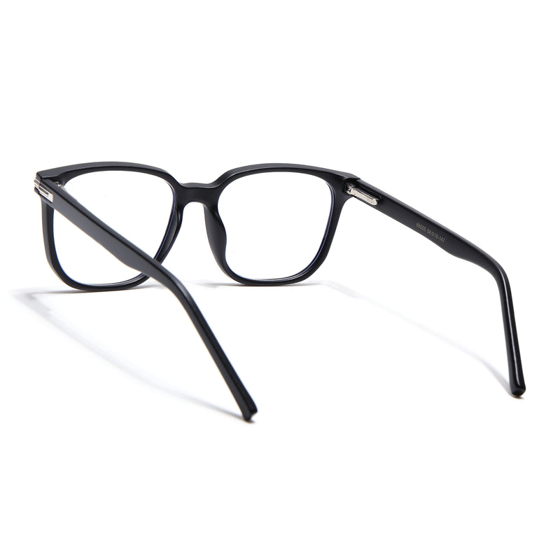 Voyage High Street Matt Black Square Eyeglasses for Men & Women (86005MG4950-C2)