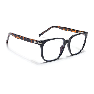 Voyage High Street Shine Black Square Eyeglasses for Men & Women (86005MG4952-C4)