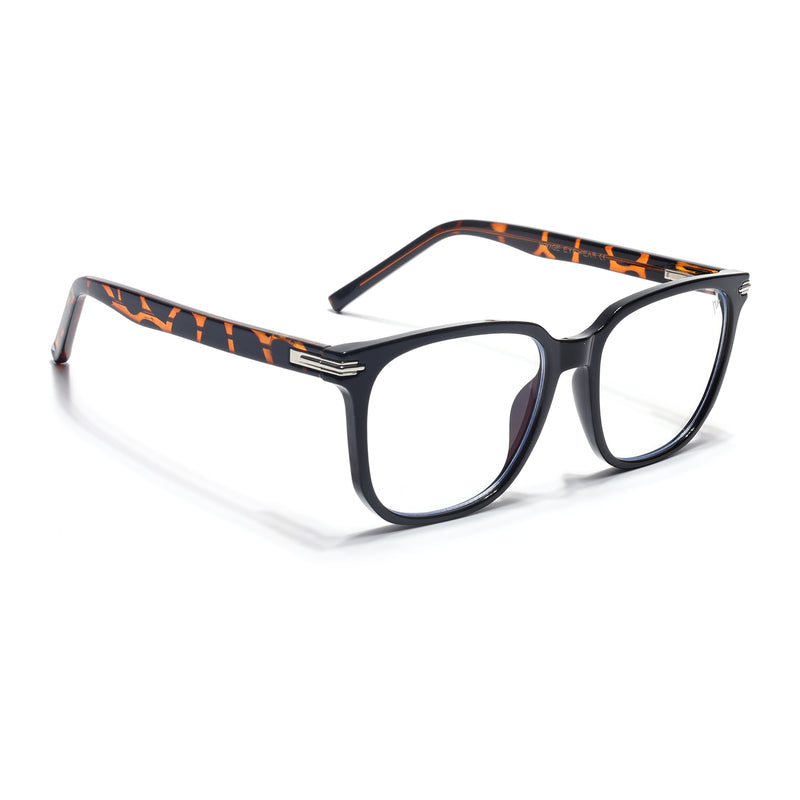 Voyage High Street Shine Black Square Eyeglasses for Men & Women (86005MG4952-C4)