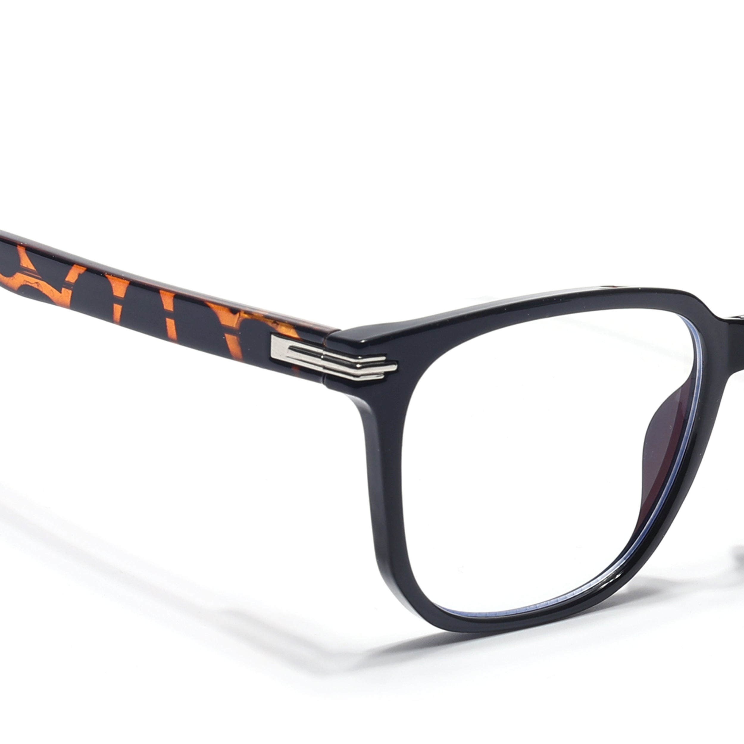 Voyage High Street Shine Black Square Eyeglasses for Men & Women (86005MG4952-C4)