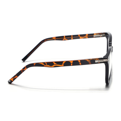 Voyage High Street Shine Black Square Eyeglasses for Men & Women (86005MG4952-C4)