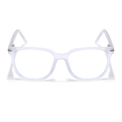 Voyage High Street Matt Transparent Square Eyeglasses for Men & Women (86005MG4953-C5)