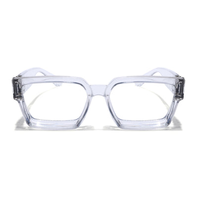 Storm | Transparent Wayfarer Medium Eyeglasses for Men & Women | 86367FMG7164-C1