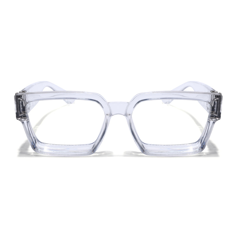 Storm | Transparent Wayfarer Medium Eyeglasses for Men & Women | 86367FMG7164-C1